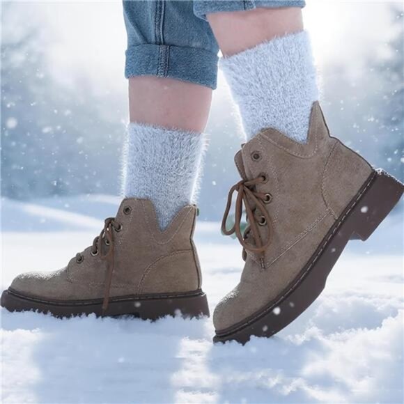 New 5 Pairs Fuzzy Soft Cozy Comfortable Socks for Women, Casual Sleep Comfy Sock - Picture 6 of 6